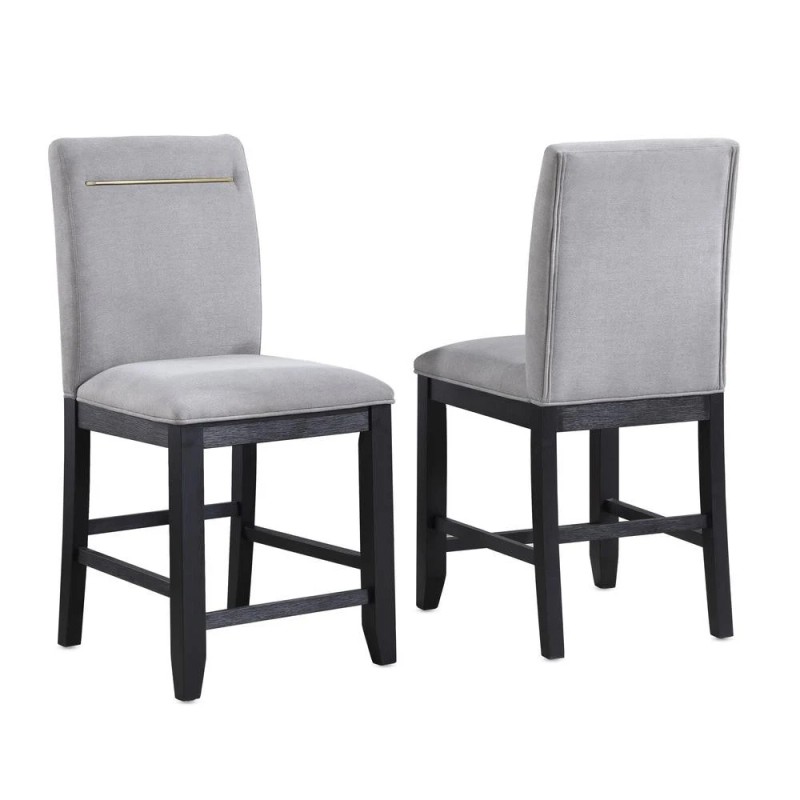 Steve Silver Yves Counter Chair - Grey (set of 2)