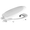 Centoco 2 inch Raised Toilet Seat for Seniors, Round, Closed
