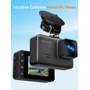 Dash Cam Front and Rear, 2.5K+1080P Dual Dash Camera for