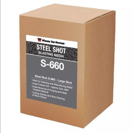 Winona Van Norman Steel Shot S-660 - Blasting Media - Large Shot Size - S-550 Substitute - 50lbs