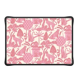 CASETiFY Impact MacBook Pro 14" (M1-M4) Case [Cushioned Impact Corners/Scratch-Resistant/Anti-Slip Grip] - Cheetah Paradise - Clear Black