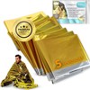 Vidaprime Thermal Blanket, Survival Blanket, Reusable, 5 Pack Thermal Blanket,