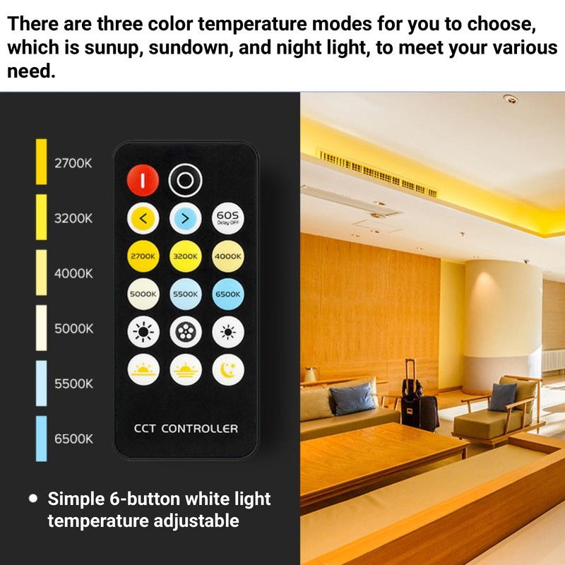 Mini RF Dimmer Controller 17 Keys Wireless Remote Control for