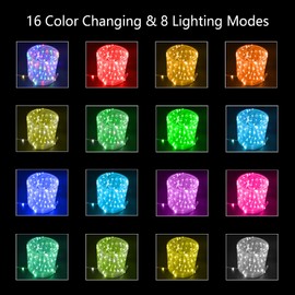 GLPE LED Rope Lights with USB Powered, 2 Pack X 33Ft 100 LED String Lights Indoor Outdoor with Remote,16 Color Changing Fairy Tube Lights for Bedroom Garden Party Wedding Christmas