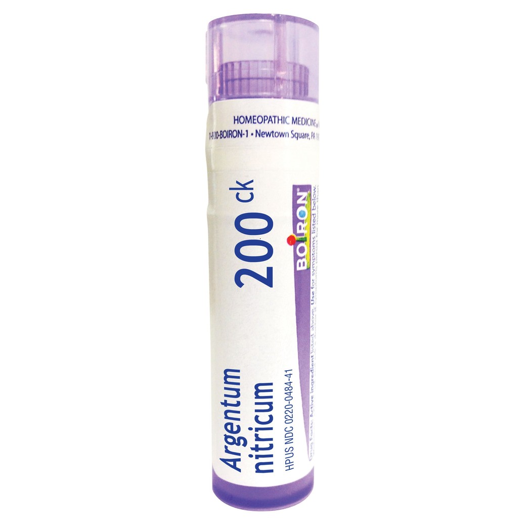 Boiron Argentum Nitricum 200CK Homeopathic Medicine for Apprehension and Stage Fright, 80 Count