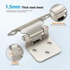 10 Pack (5 Pairs) 1/2 Inch Overlay Kitchen Cabinet Hinges,