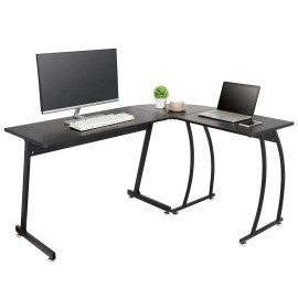 Segawe L Shaped Desk Gaming Laptop Table Workstation Office Desk Corner Computer Desk