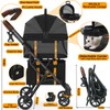 PAWZIDEA Double Pet Stroller for 2 Cats Dogs Small &