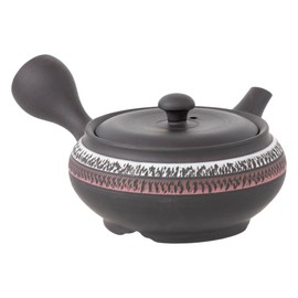 Tokoname Ware Tk017 Teapot, Takeshiru Beli, 8.5 fl oz (240 ml), Obi Net, Deep Steamed Tea, For Brown Rice, Made in Japan with Box