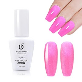 Cherimoya Esmalte Glitter en Gel Brillos Multicolor para Uñas 15ml | Amplia Gama de Colores Gel Polish Color Soak Off UV LED Alta Pigmentación Brillo 