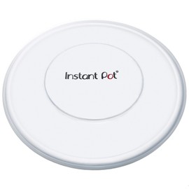 Instant Pot 8QT Silicone Lid, Compatible with 8-Qt Stainless-Steel Inner Pot, Bowl and Food Cover, Microwave Cover for Food, Transparent White