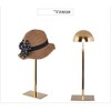 U/K Gold Stainless Steel Adjustable hat cap display stand holder