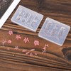 2pcs Transparent Flower Nail Molds, Silicone 3D Flowers Nail Charm