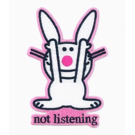 It's Happy Bunny Not Listening Patch