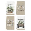 Artoid Mode Eucalyptus Truck Flowers Basket Spring Kitchen Towels Dish