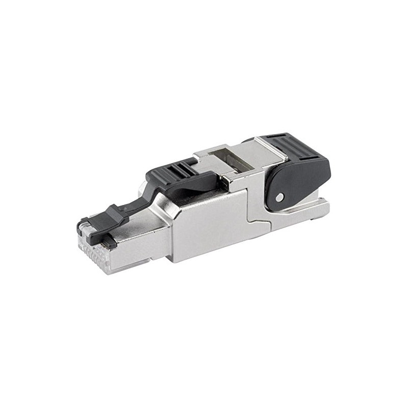 Telegärtner J00026A2000 Field Assembled RJ45 Connector for AWG24/1-AWG22/1, AWG27/7-AWG22/7 (10,