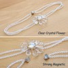 PEDOBO Crystal Flower Curtain Tiebacks, 2 Pack Crystal Beaded Sheer/Drapery