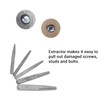 QANYEGN 5 Pcs Straight Fluted Screw Extractor Set, Bolt Screw