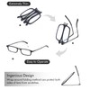 Missfive Premium Folding Reading Glasses,Ultra thin Lightweight Foldable Portable readers