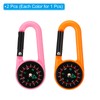 PATIKIL Compass Set of 2 Buckle Compass Key Holder Waterproof