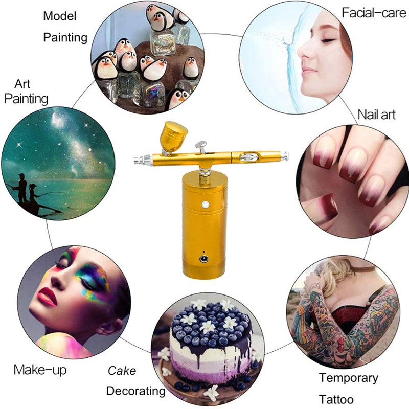 Rechargeable USB Airbrush Kit Portable Airbrush Compressor Spray Pump Handheld