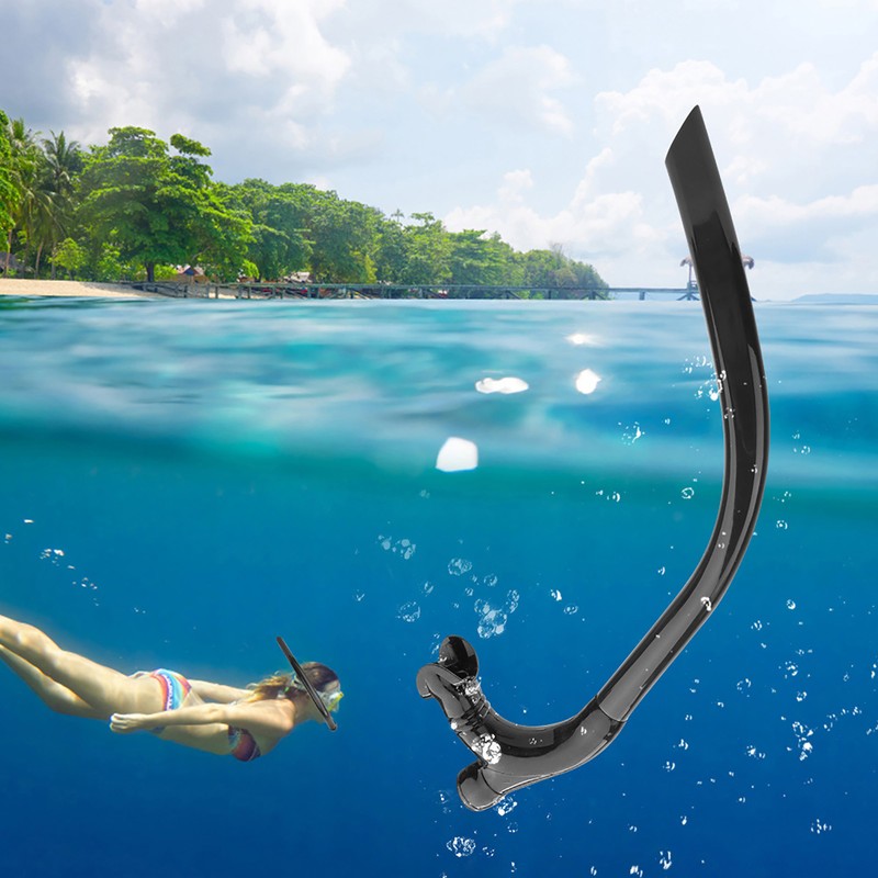 Silicone Swimming Front Breathing Tube Training Professional Adults Snorkel Diving
