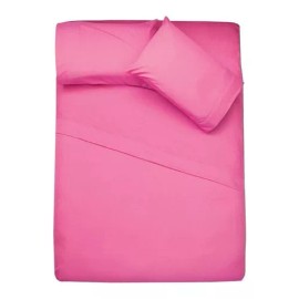 Tesso Juego De Sábanas Ultrasoft Microfibra Matrimonial Rosa