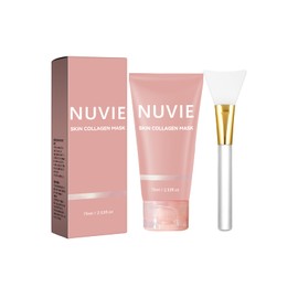 Nuvie Skin collagen night wrapping mask, Overnight collagen face mask Easy Peel Off Facial Mask Skin Care night mask 2.53 fl.oz/75ml (1PCS)