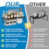 HI NINGER Set of 2 42-72 cm Expandable Cabinet Shelves,