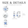 Hoop Dog Paw Earrings 925 Sterling Silver Cat Dog Paw