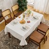 Simple&Opulence 140 x 140 cm Rectangular Tablecloth, 280 GSM Cotton