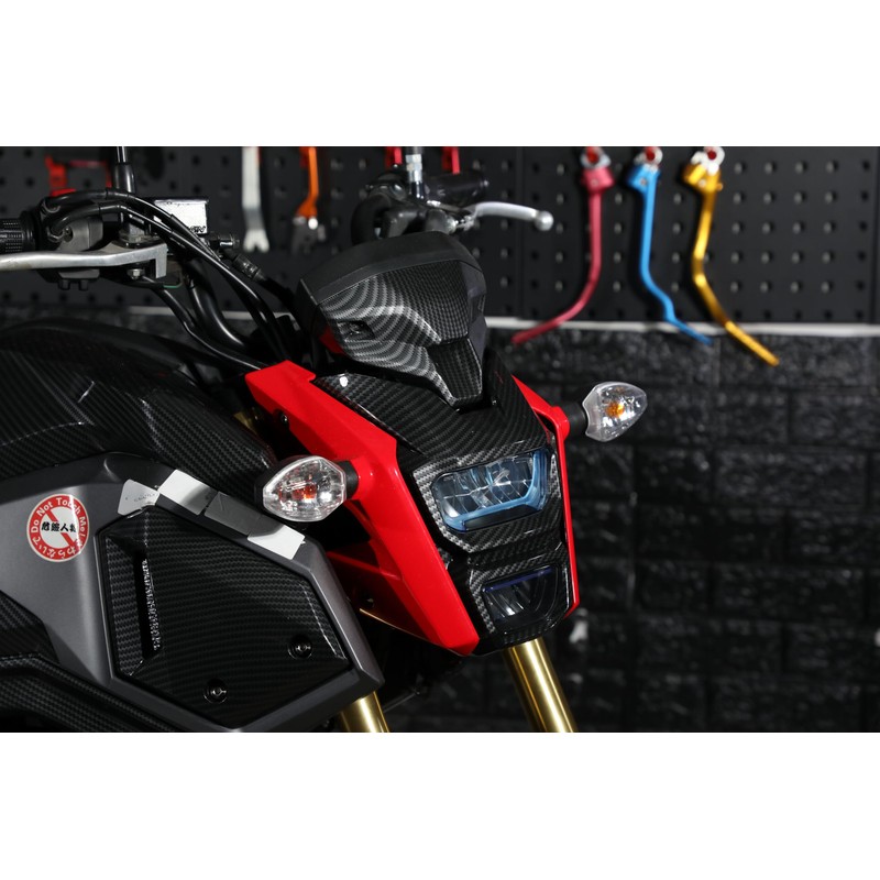 JFG MSX125 GROM125 Motorcycle Headlight Cowl Headlight Cover Carbon Style