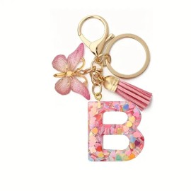 Unbranded Initial Letter Keychain Pendant Resin Letter Keychain Purse Backpack Accessories