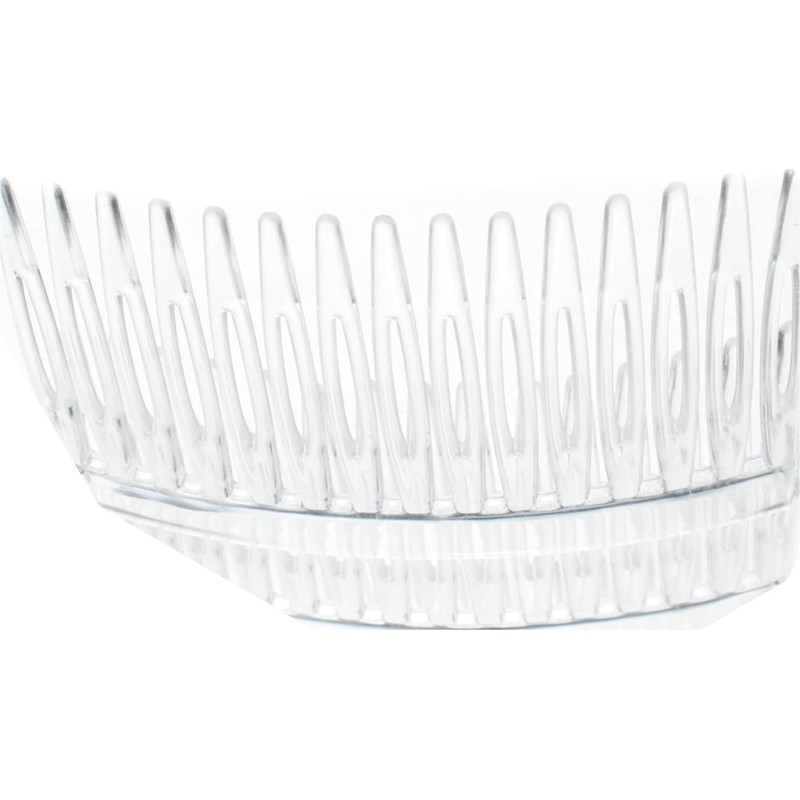 Glitz4Girlz® 4 Pack 7cm Clear Hair Side Combs Slides Grips