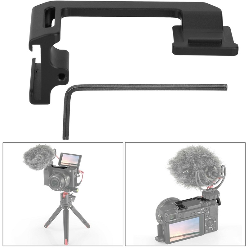 Cold Shoe Relocation Extension Plate for Sony A6000 A6300 A6400