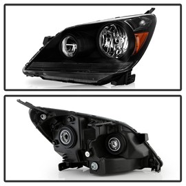 ACANII - For 2005-2010 Honda Odyssey Headlights Headlamps 05-010 Black Housing Driver + Passenger Side