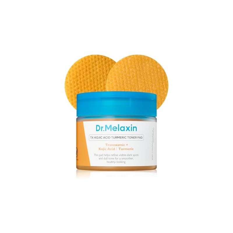 Dr.melaxin Tx Kojic Acid Turmeric Toner Pads with Tranexamic Brightening