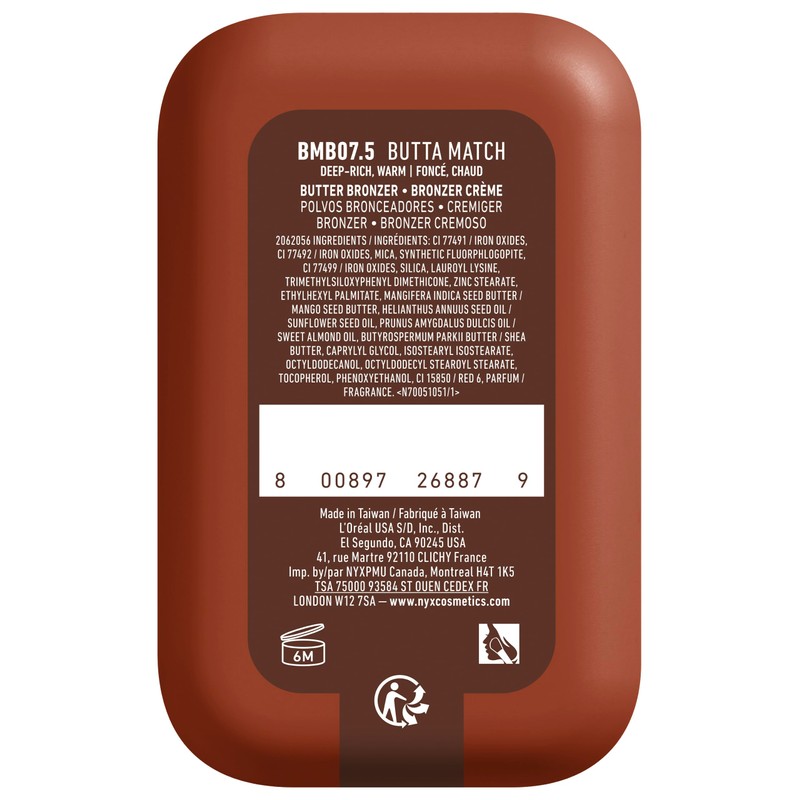 NYX Professional Makeup Buttermelt Bronzer Butta Match