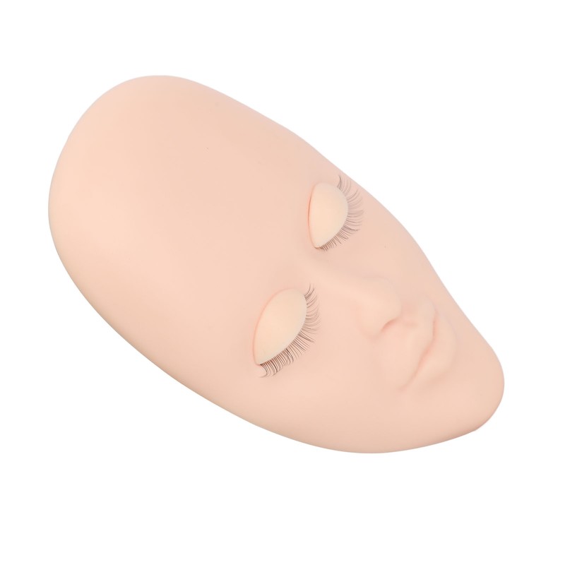 Lash Mannequin Face 3 Pairs Removable Eyelids Eyelash Extension Practice