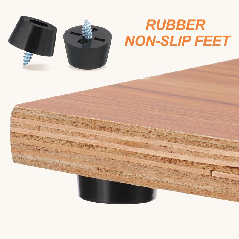 PATIKIL Rubber Feet Furniture Feet Pads 15x12x8mm Anti-Vibration Anti-Slip Bumper