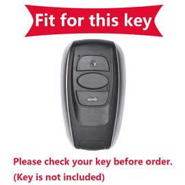 KUNIO Key Case Fits Subaru Outback XV Forester S5 E-Boxer Legecy Fits Toyota GR86 Key Protector Key Cover Zinc Alloy Leather Key Ring A Black