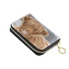 Sletend Womens Zipper Leather Case Purse Highland Cow Cattle ID