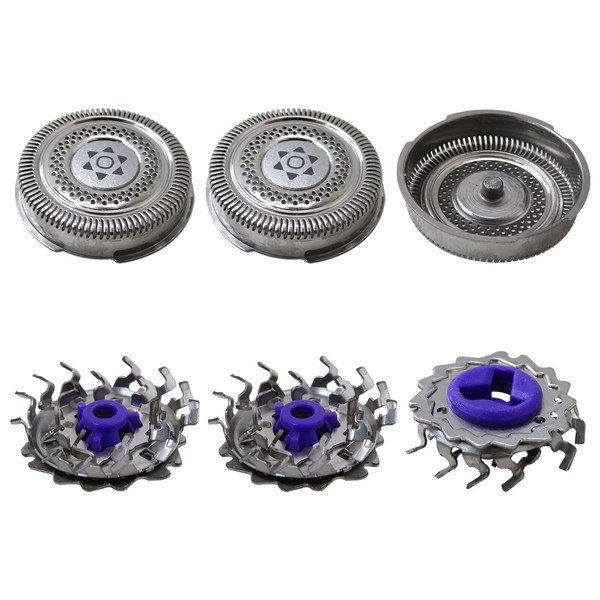 New DEARCOOL Set of 3 SH50 SH70 SH90 Shaver Replacement