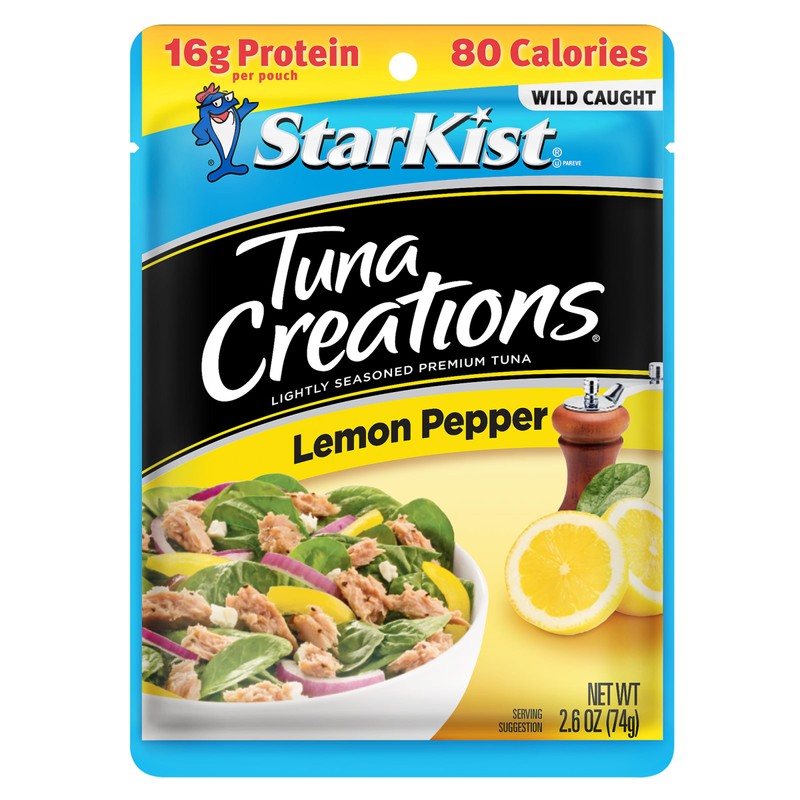 StarKist Tuna Creations Lemon Pepper, 2.6oz Pouch, 24-Pack