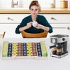 UoeRing K Cup Holder,Bamboo Coffee Pod Holder Drawer Organizer, Expandable