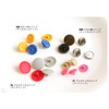 Japanese String Button SUN GRIP ST-SX Plastic Snap, Sax Blue,