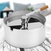 MAGT Rotating Ashtray, Windproof Round Rotating Ashtray, Stainless Steel Wind