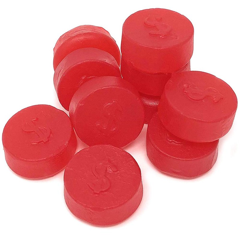 SweetGourmet Cherry JuJu Coins, Soft Chewy Candy Unwrapped, 2-Pound Bag