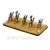 MyTinyWorld 6 Dolls House Miniature Unpainted Metal Mahdist Camelry
