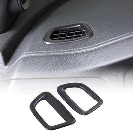 Qiosreui Dashboard Upper Air Vent Cover Trim for Honda Pilot 2016-2022/ Ridgeline 2020-2023/ Passport 2019-2023, Dash Panel Upper Side Air Vent Cover AC Outlet Trim, ABS (Matt Black)